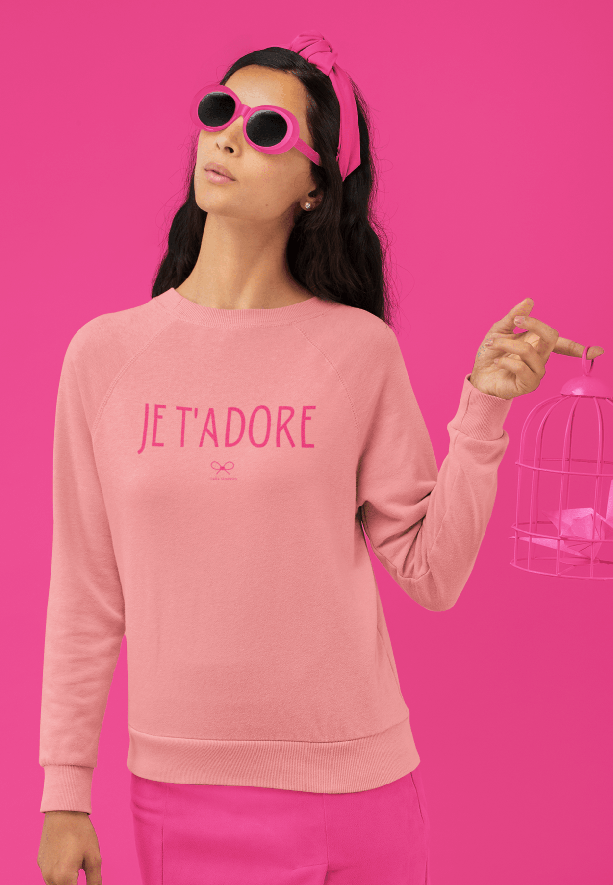 JE T'ADORE • EMBROIDERED PULLOVER by DARA SENDERS at Shirley Shoppe