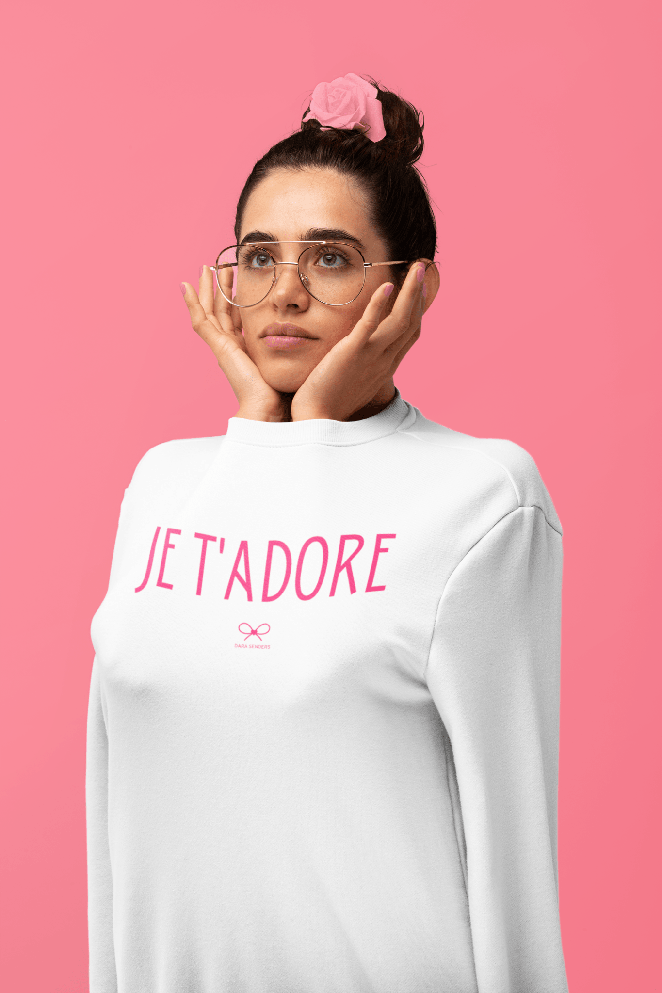 JE T'ADORE • EMBROIDERED PULLOVER by DARA SENDERS at Shirley Shoppe