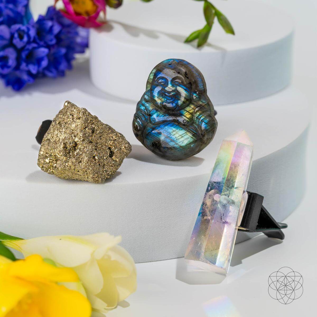 Joyous Traveler - Floating Crystal Car Kit by Conscious Items at Shirley Shoppe