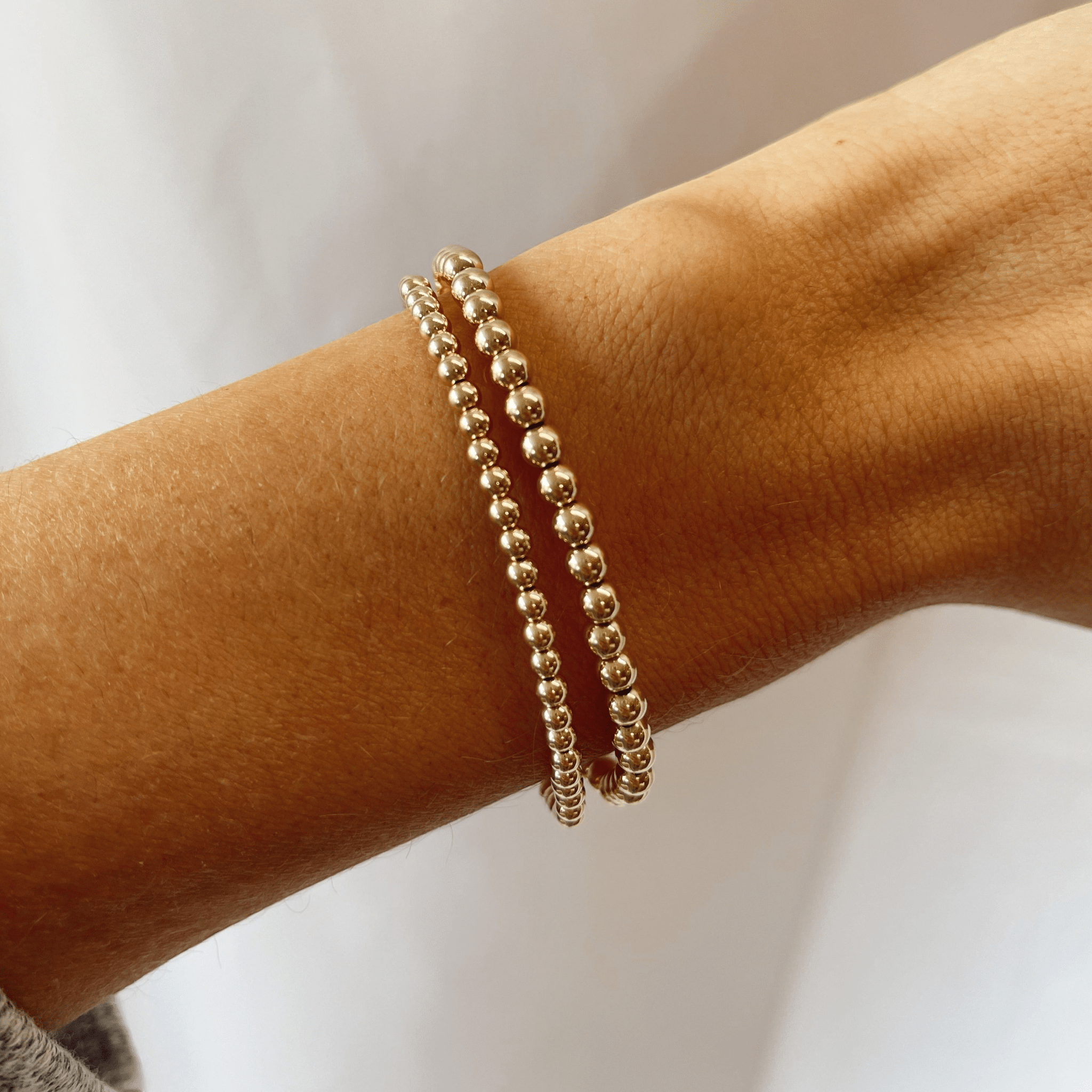 juno bracelet double stack (3+4mm) by Cuffed by Nano LLC at Shirley Shoppe