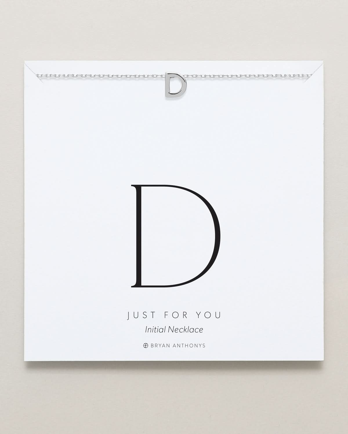 Just For You Initial Necklace — D by Bryan Anthonys at Shirley Shoppe