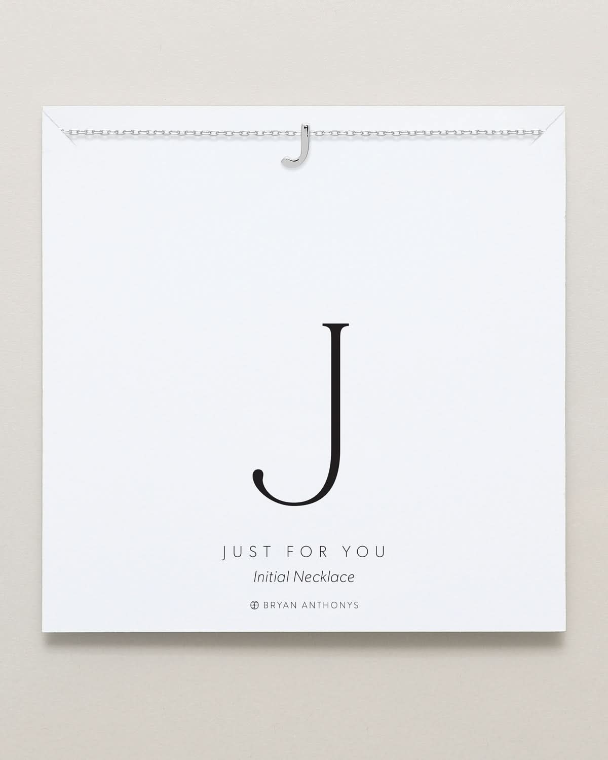 Just For You Initial Necklace — J by Bryan Anthonys at Shirley Shoppe