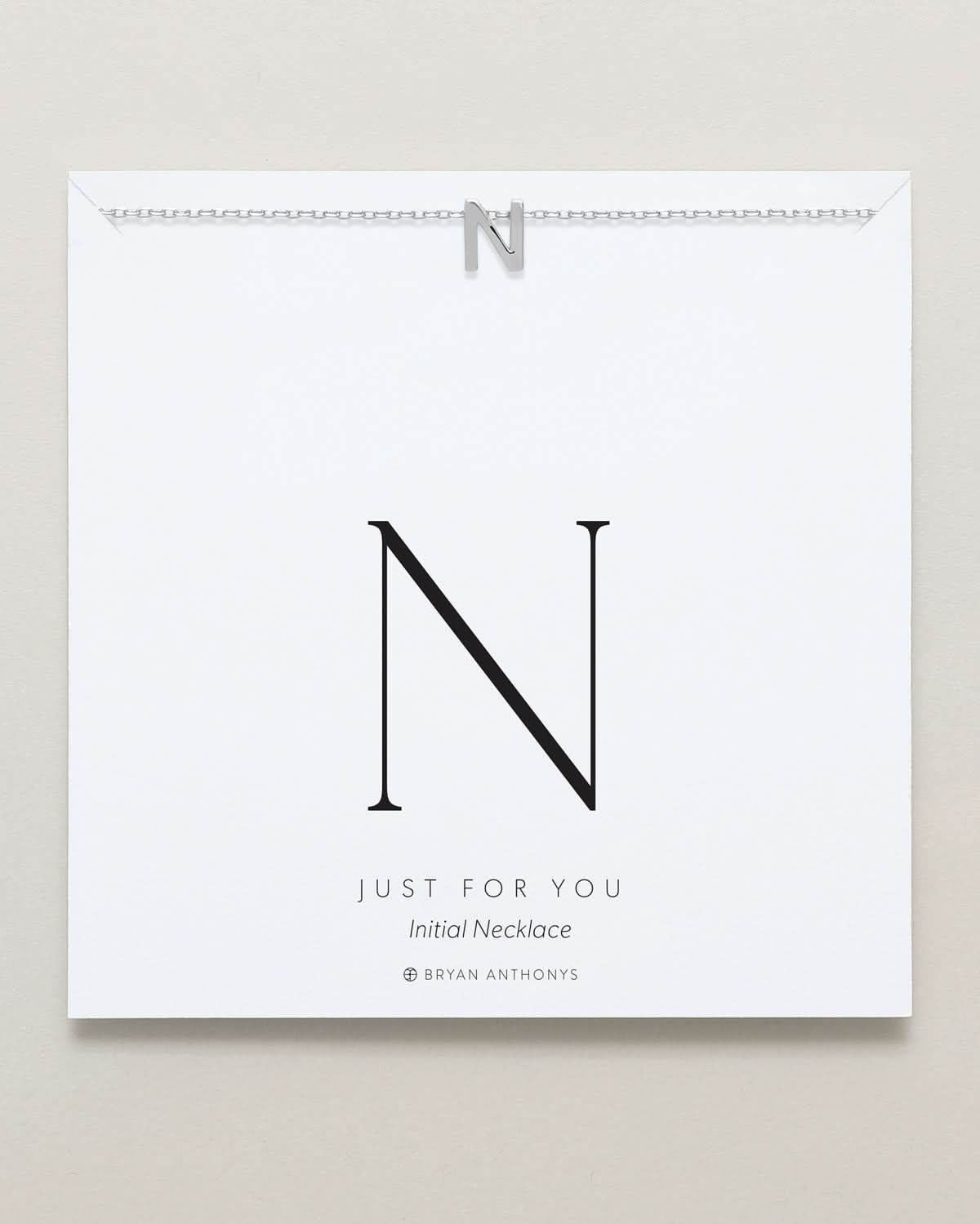 Just For You Initial Necklace — N by Bryan Anthonys at Shirley Shoppe