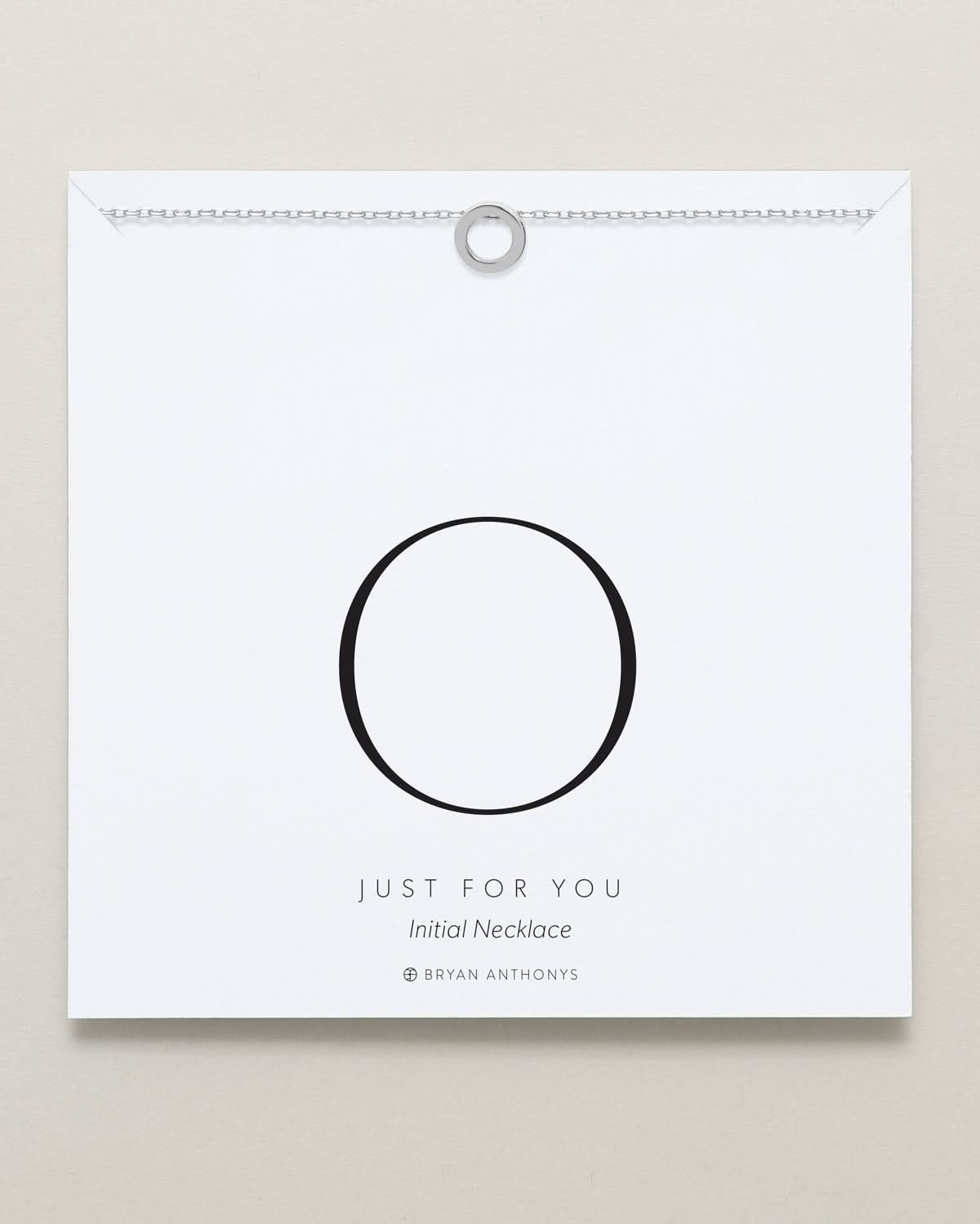 Just For You Initial Necklace — O by Bryan Anthonys at Shirley Shoppe