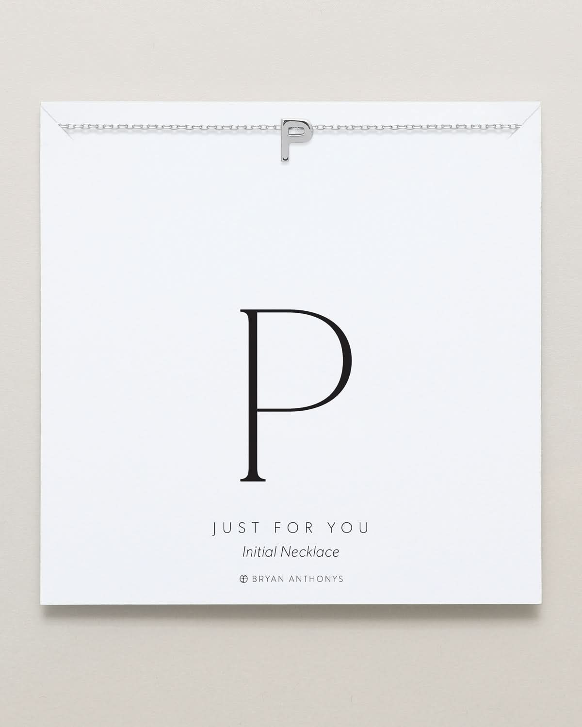 Just For You Initial Necklace — P by Bryan Anthonys at Shirley Shoppe
