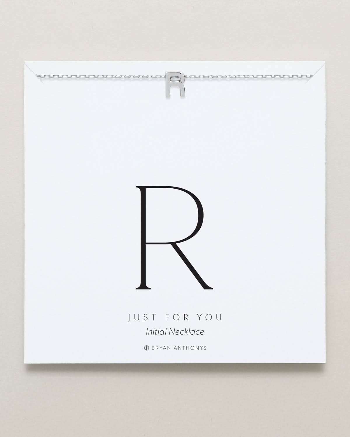 Just For You Initial Necklace — R by Bryan Anthonys at Shirley Shoppe