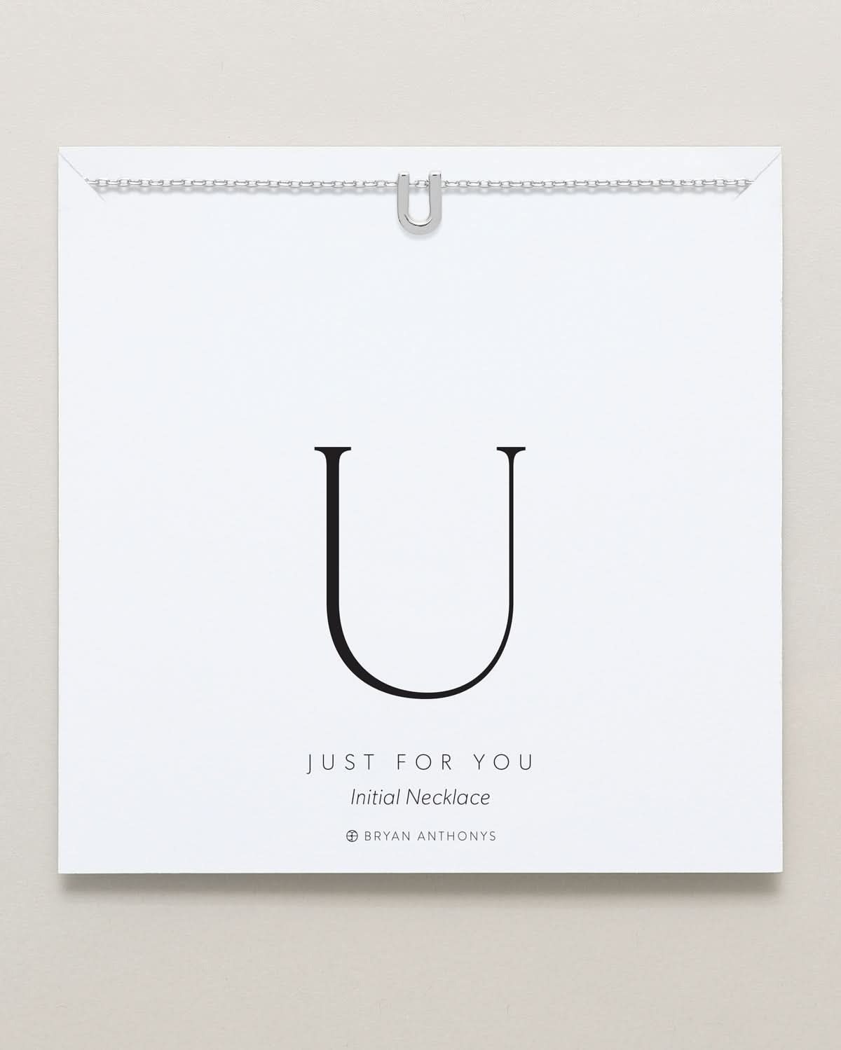Just For You Initial Necklace — U by Bryan Anthonys at Shirley Shoppe
