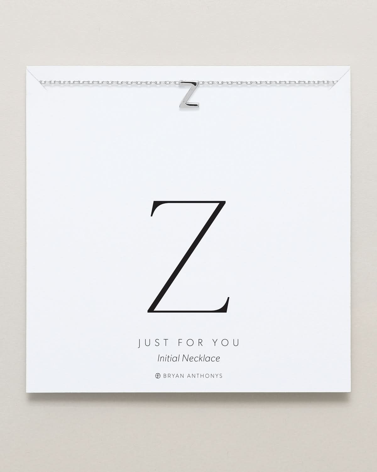 Just For You Initial Necklace — Z by Bryan Anthonys at Shirley Shoppe