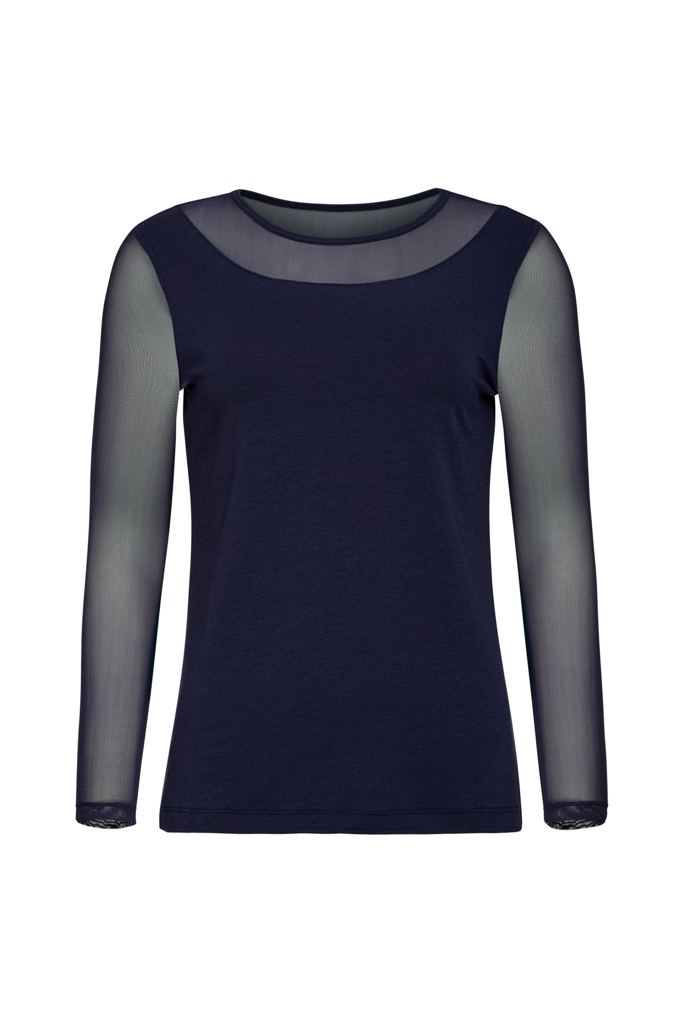 Kim Mesh-Sleeve Top in Pima Modal by Anatomie at Shirley Shoppe
