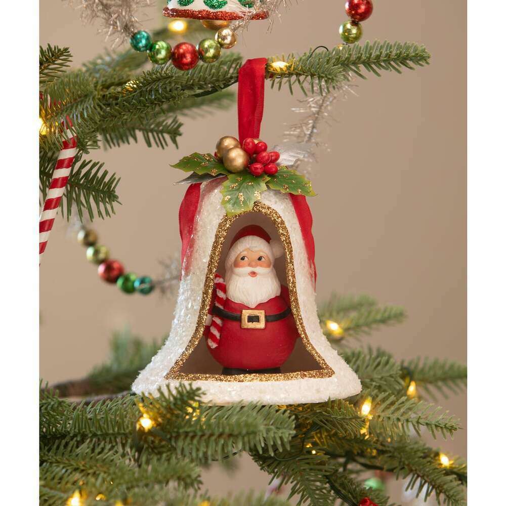 Kitschmas Santa in Bell | Bethany Lowe | Christmas Decor