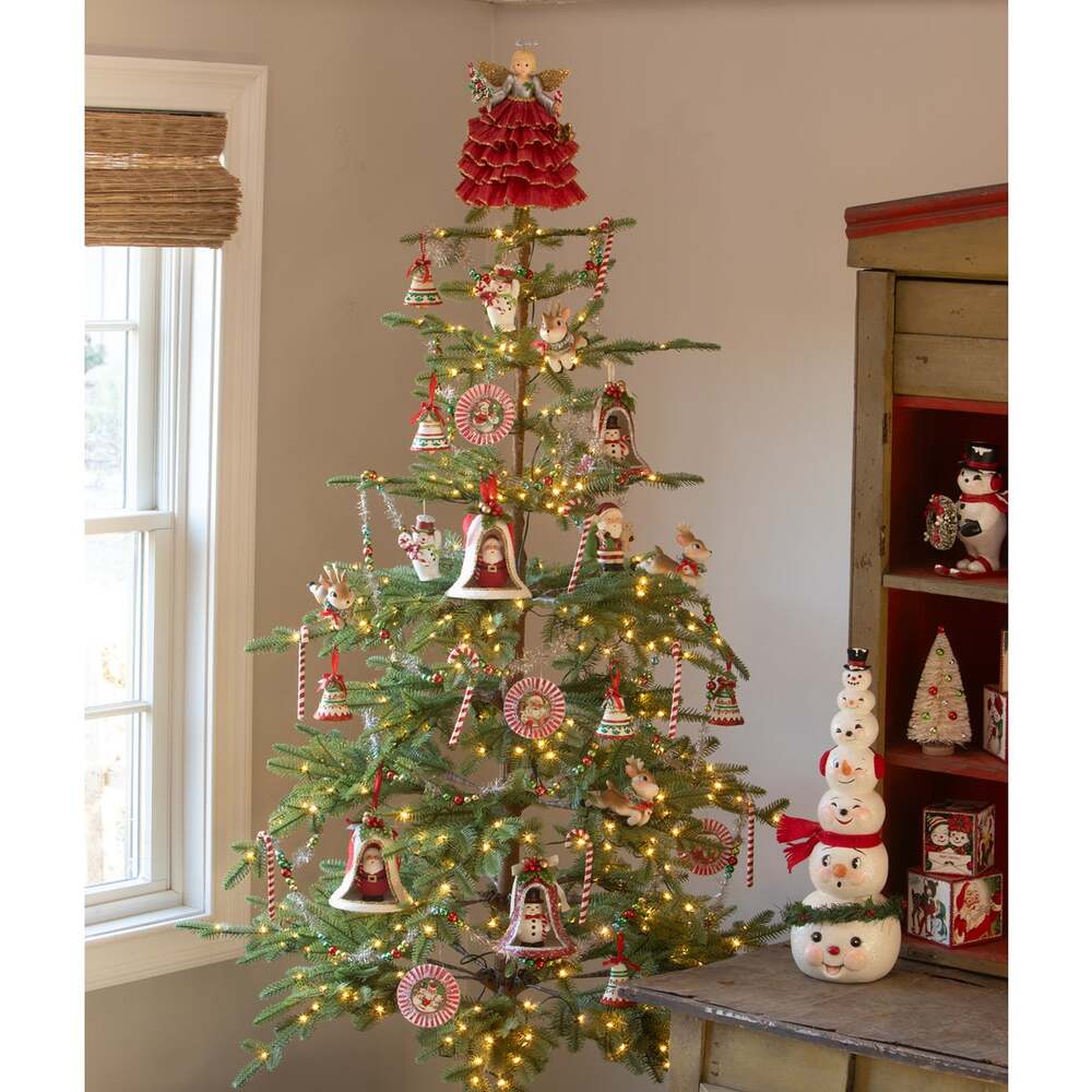 Kitschmas Snowman in Bell | Bethany Lowe | Christmas Decor