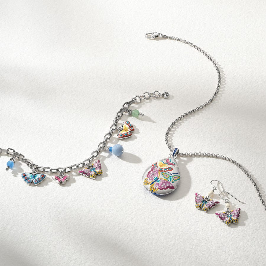 Kyoto In Bloom Butterfly French Wire Earrings