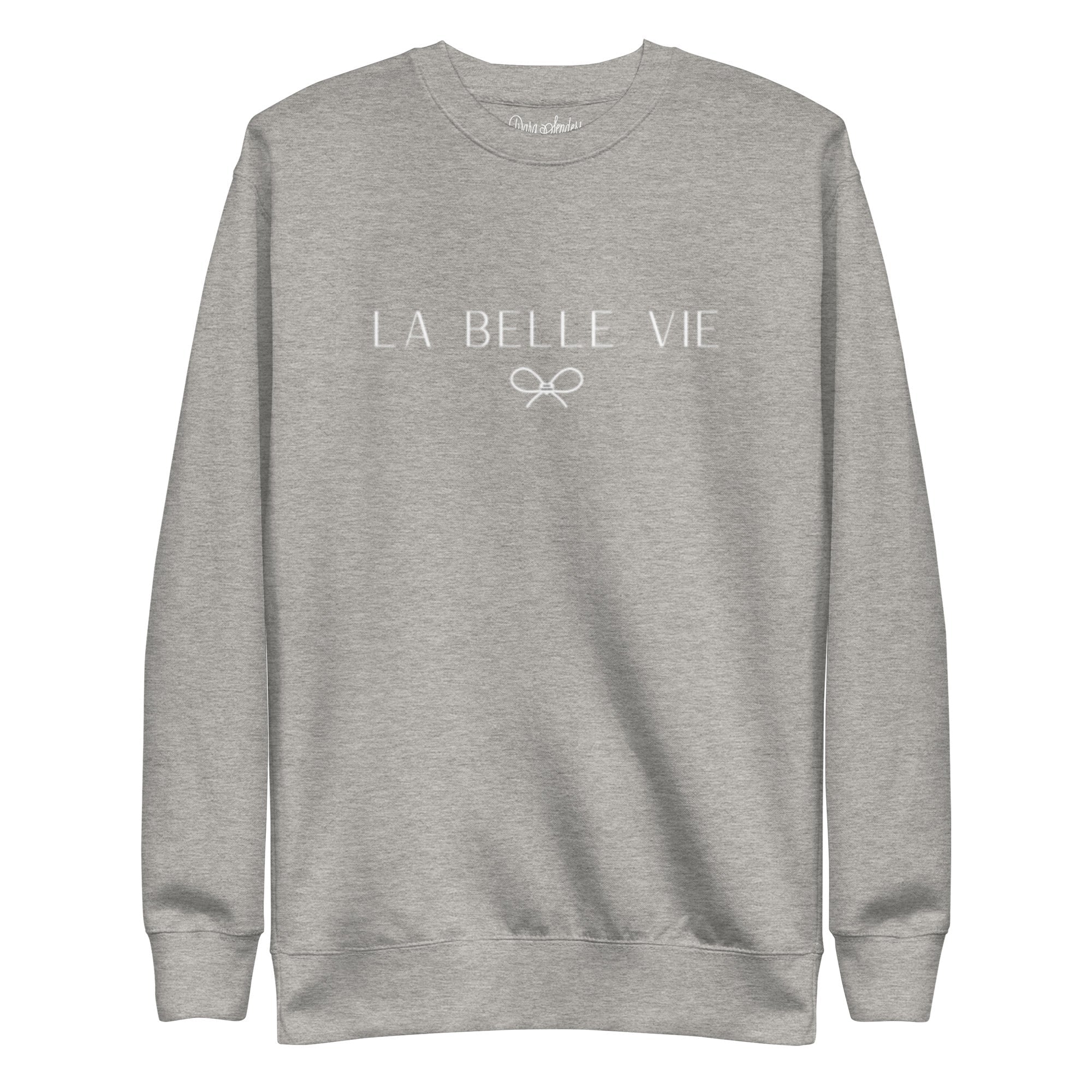 LA BELLE VIE SWEATSHIRT • EMBROIDERED PULLOVER by DARA SENDERS at Shirley Shoppe