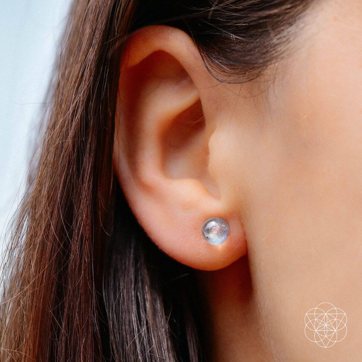 Labradorite Stabilization Earrings by Conscious Items at Shirley Shoppe