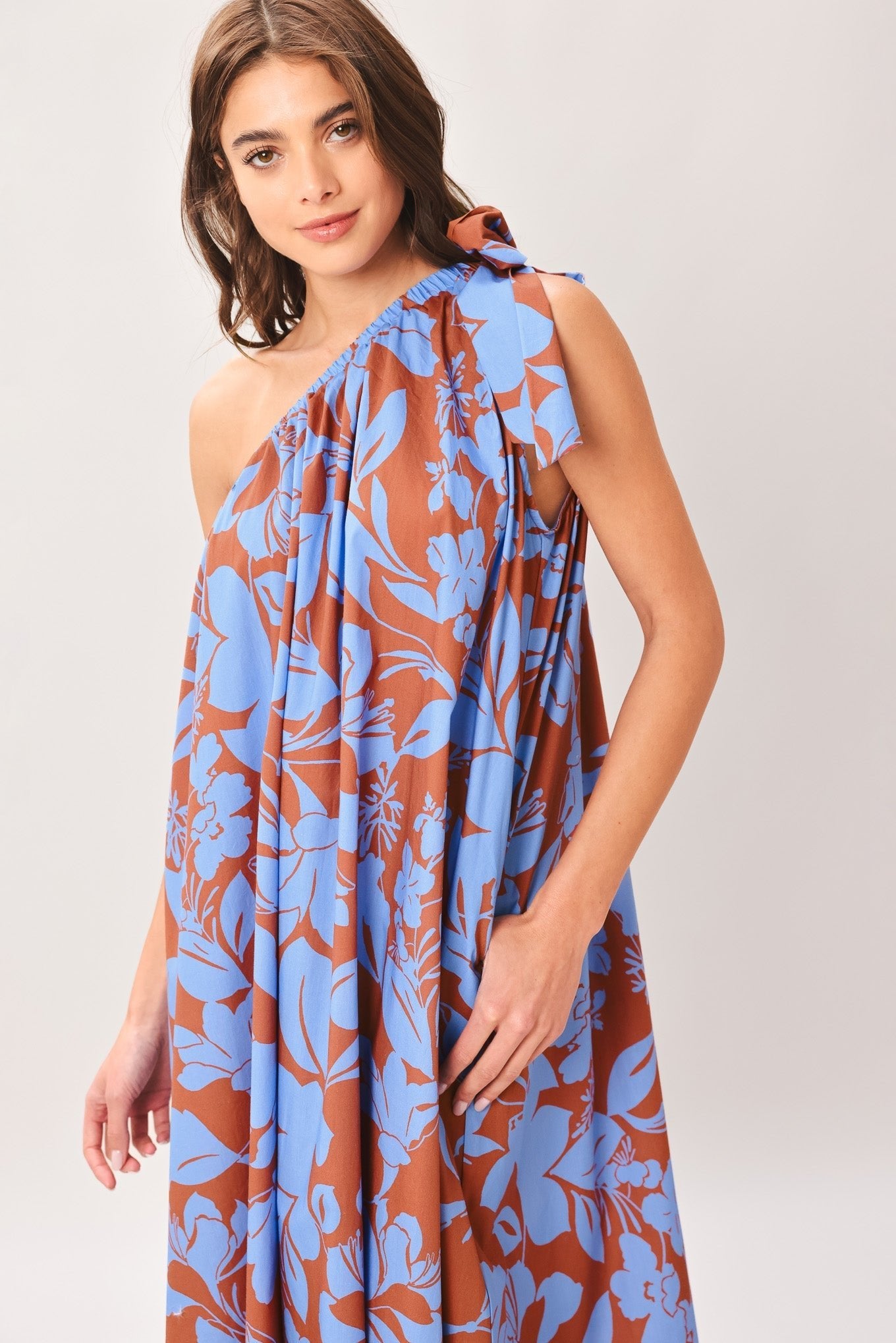 LAGOON FLOW WOVEN MIDI DRESS by Flying Tomato at Shirley Shoppe