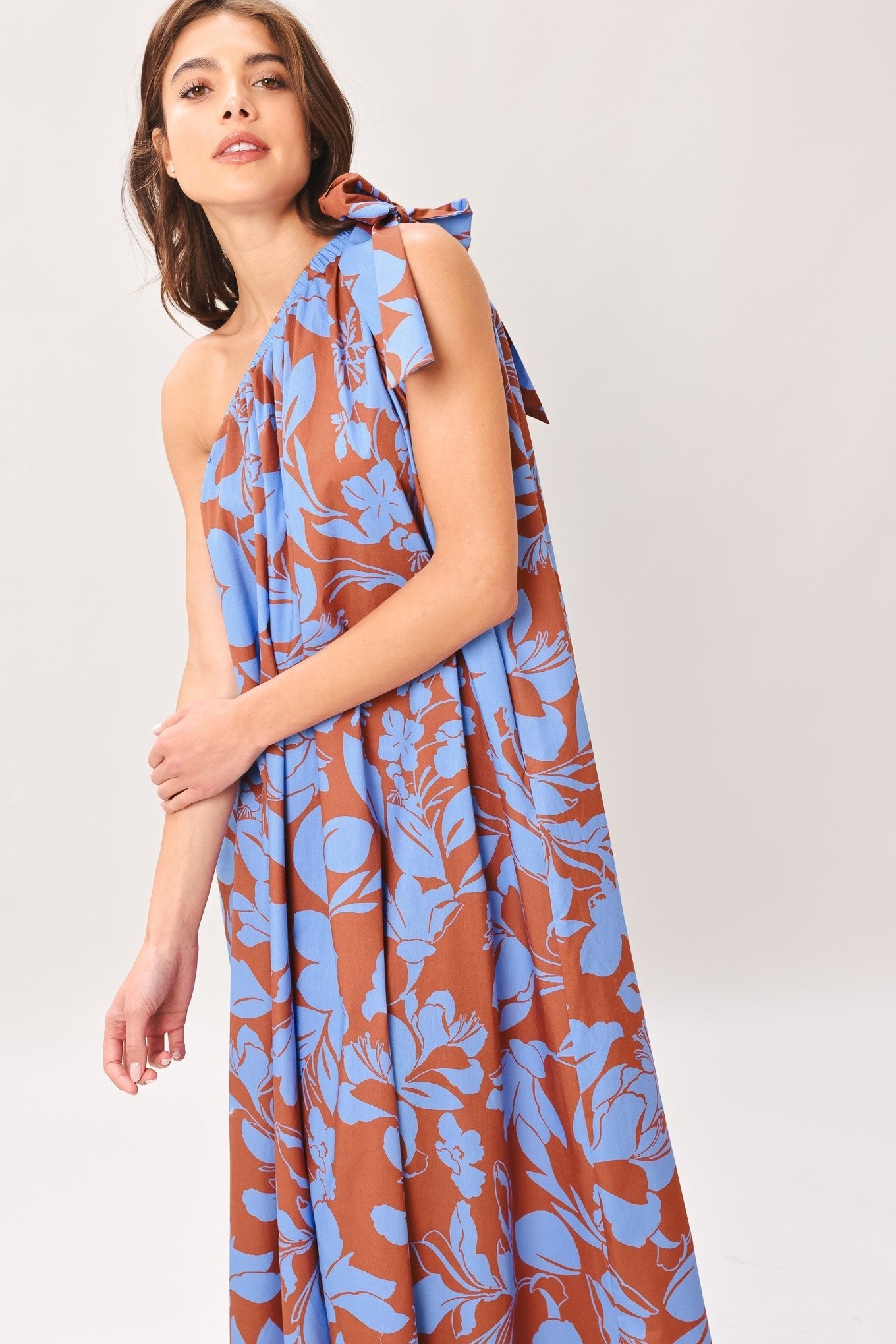 LAGOON FLOW WOVEN MIDI DRESS by Flying Tomato at Shirley Shoppe