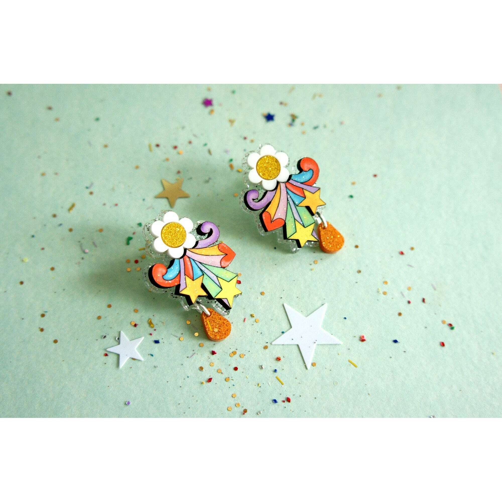 Flower Power Earrings by Laliblue