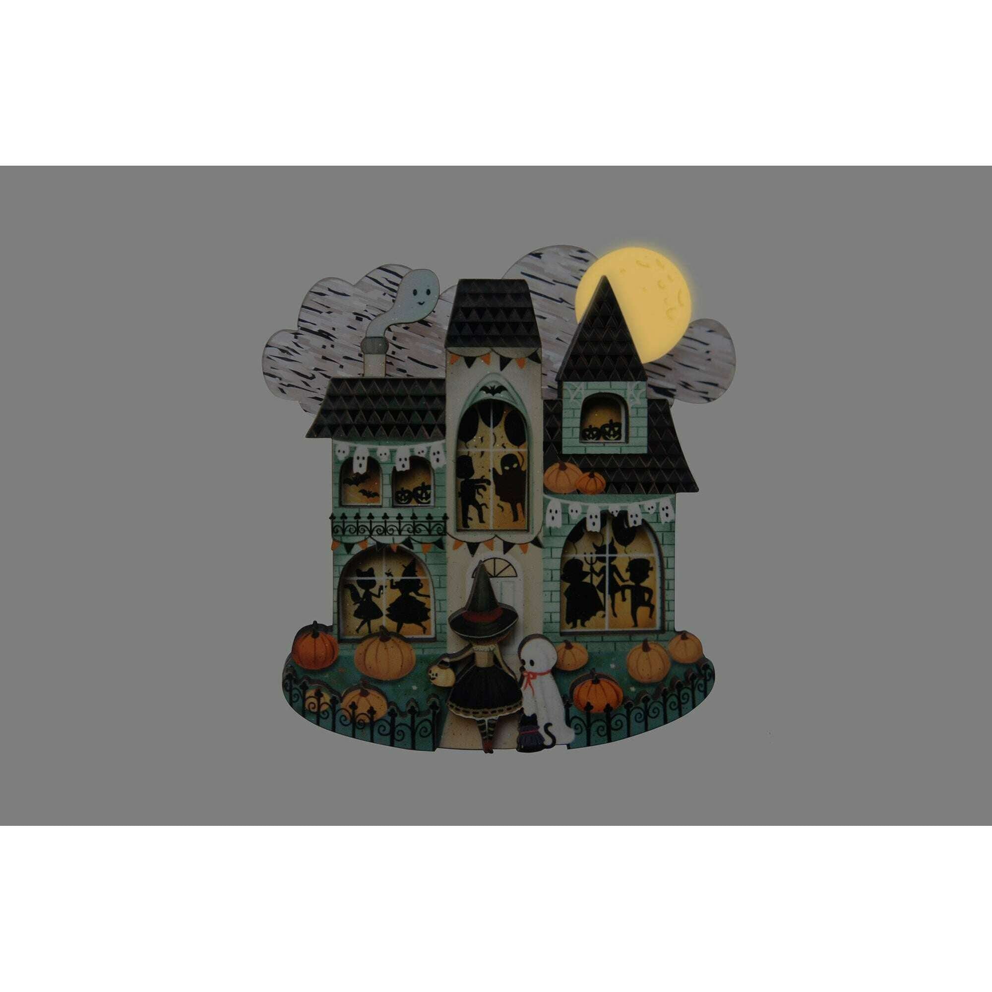 Halloween Party House Brooch by Laliblue