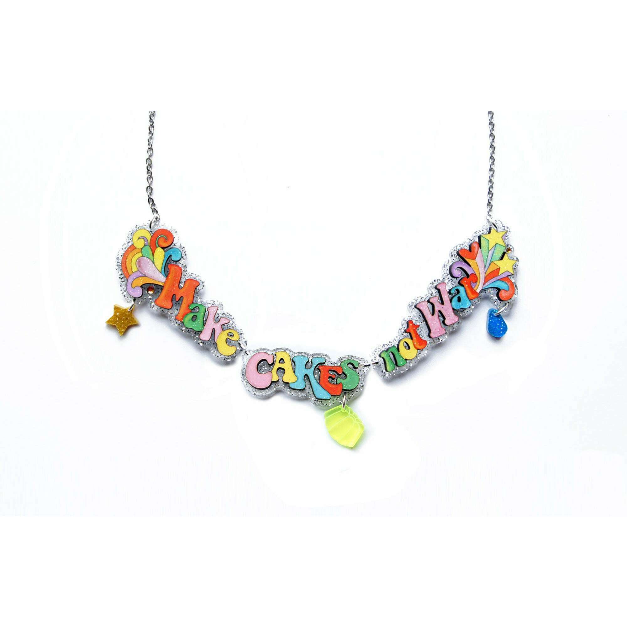 Make Art Not War Necklace by Laliblue