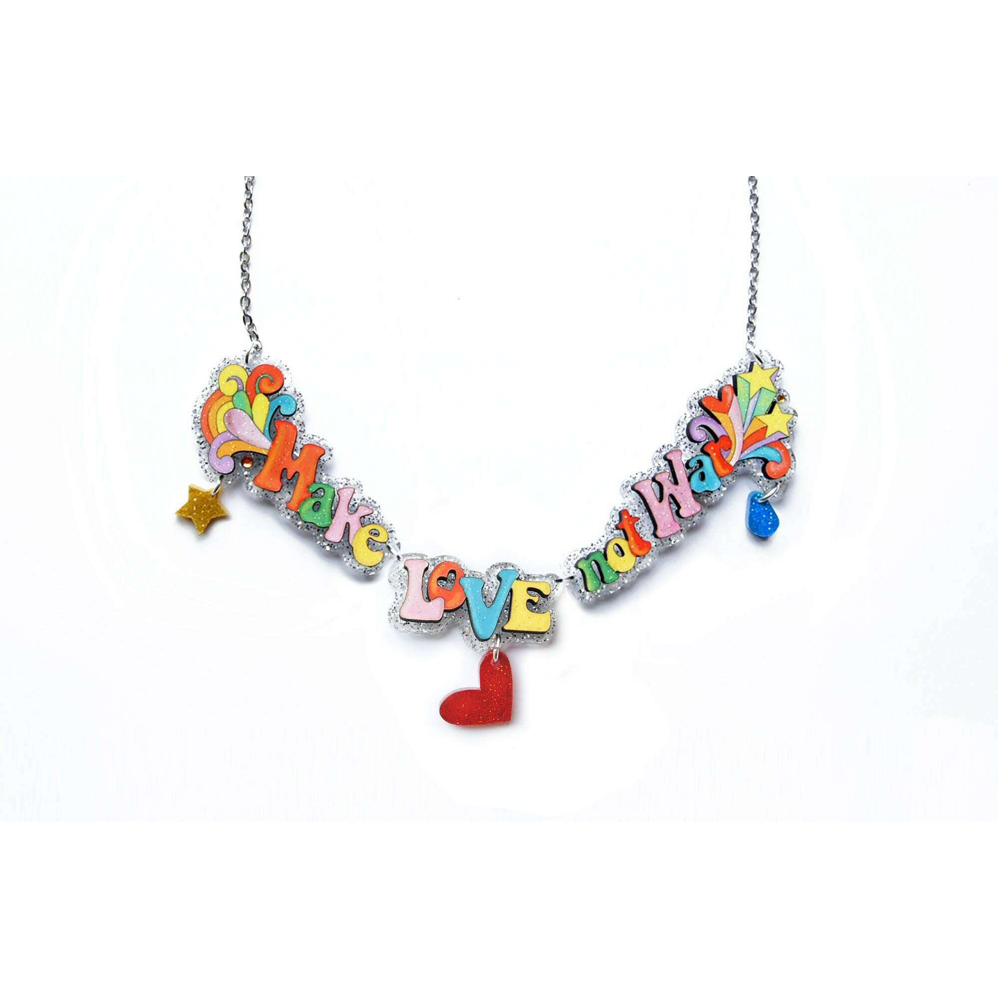 Make Art Not War Necklace by Laliblue