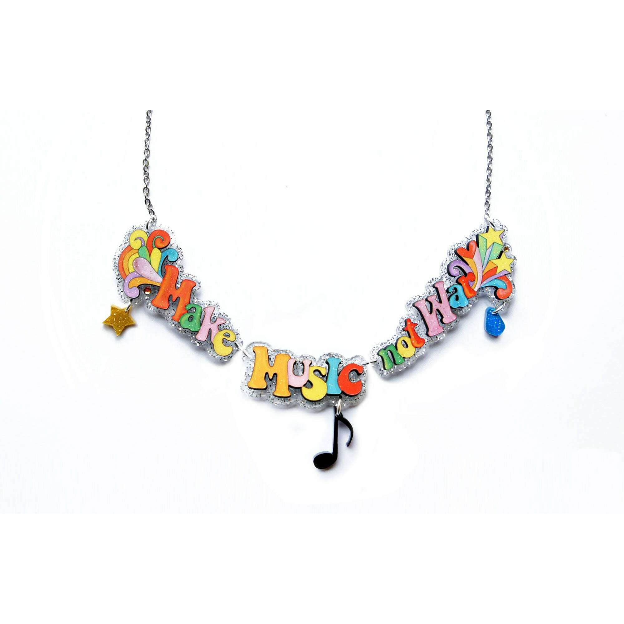 Make Art Not War Necklace by Laliblue