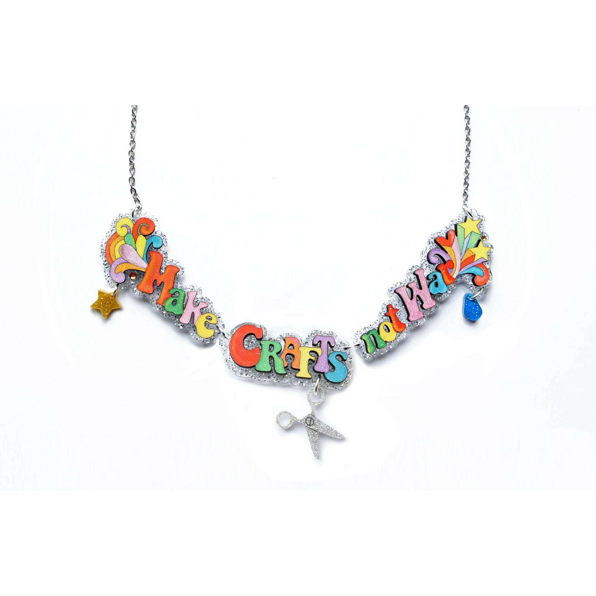 Make Art Not War Necklace by Laliblue
