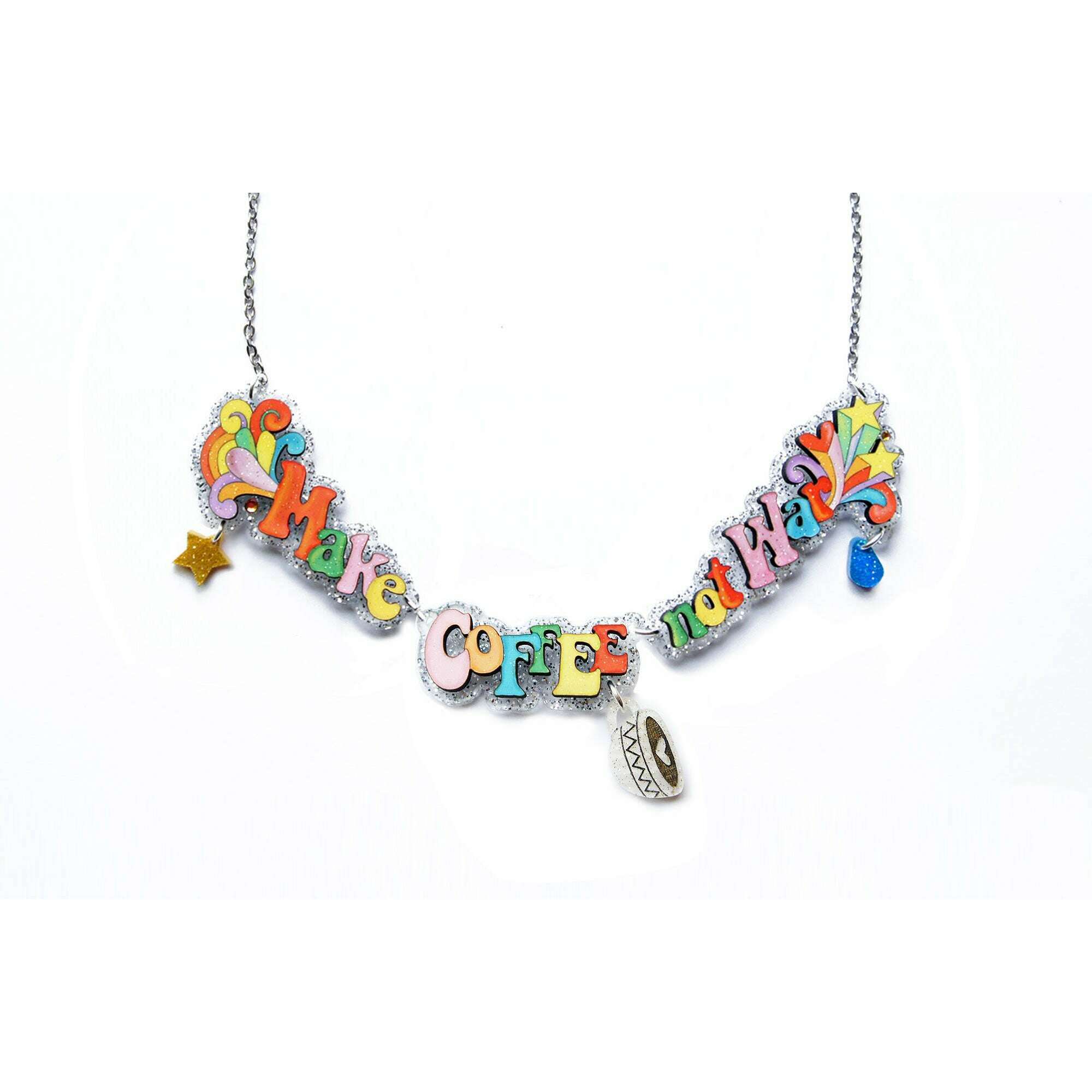 Make Art Not War Necklace by Laliblue