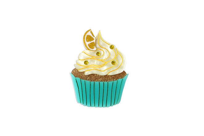 Lemon Muffin Brooch by Laliblue by Quirks! at Shirley Shoppe