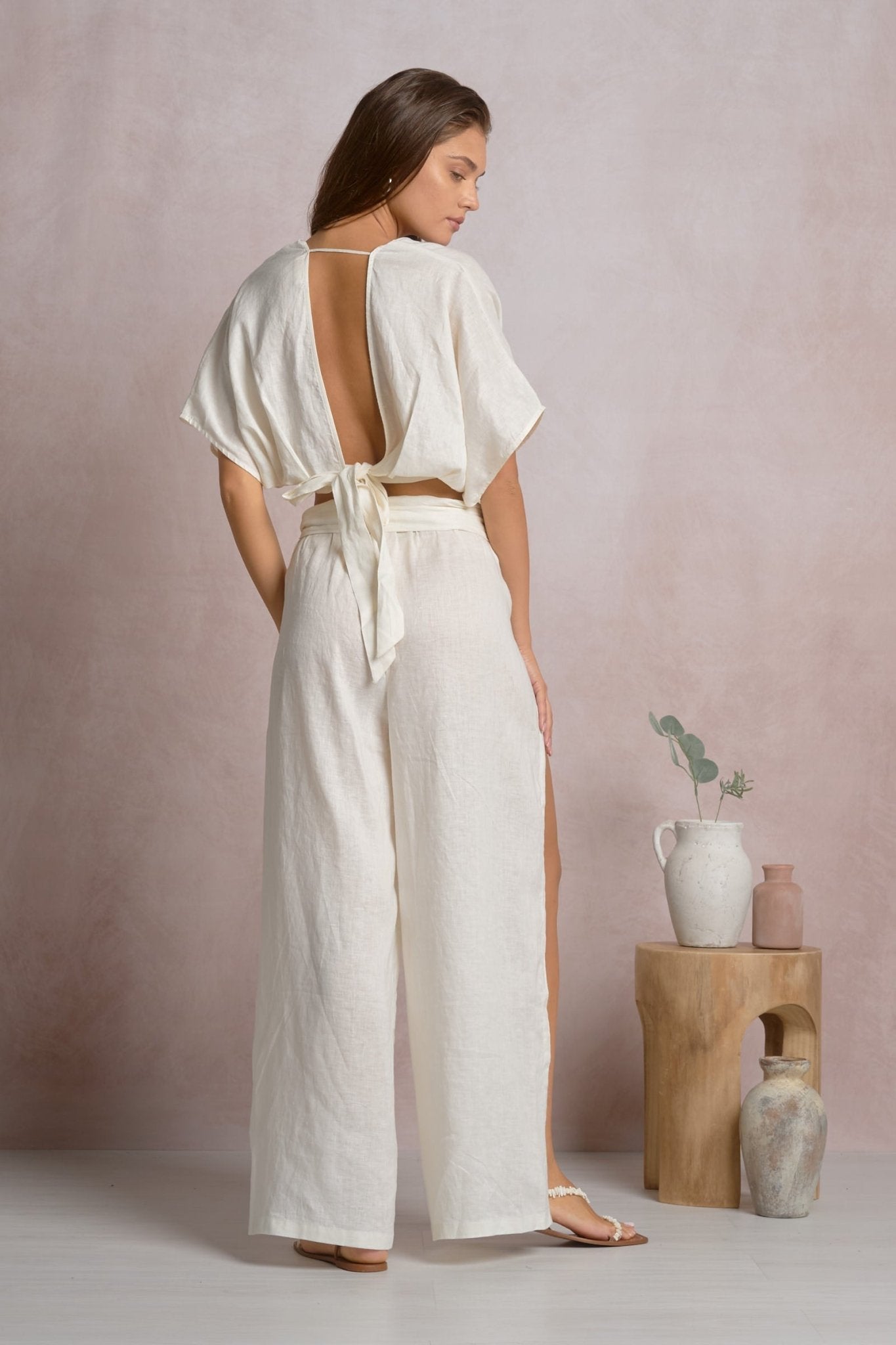 Lianne Pant White by Shop Elan at Shirley Shoppe