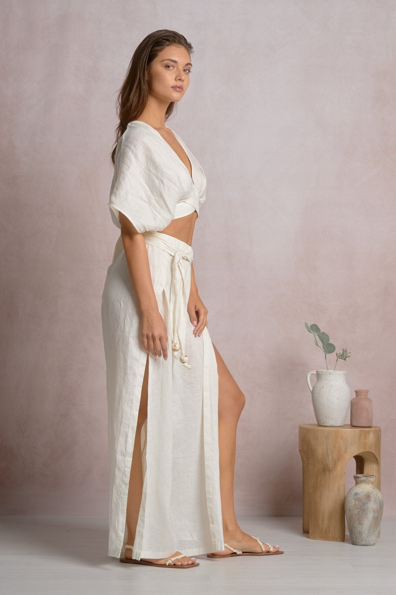 Lianne Pant White by Shop Elan at Shirley Shoppe