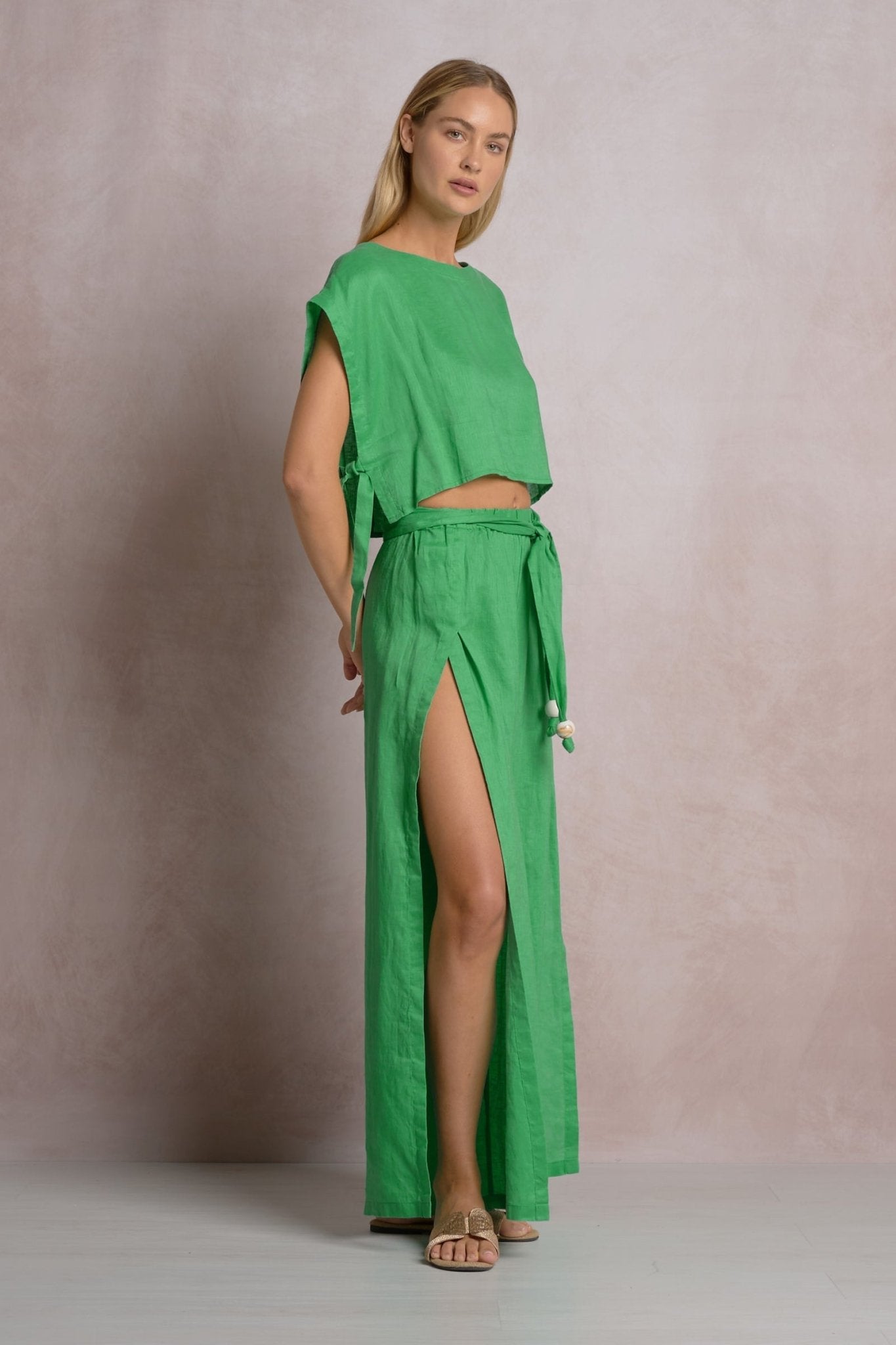Lilian Top Green by Shop Elan at Shirley Shoppe