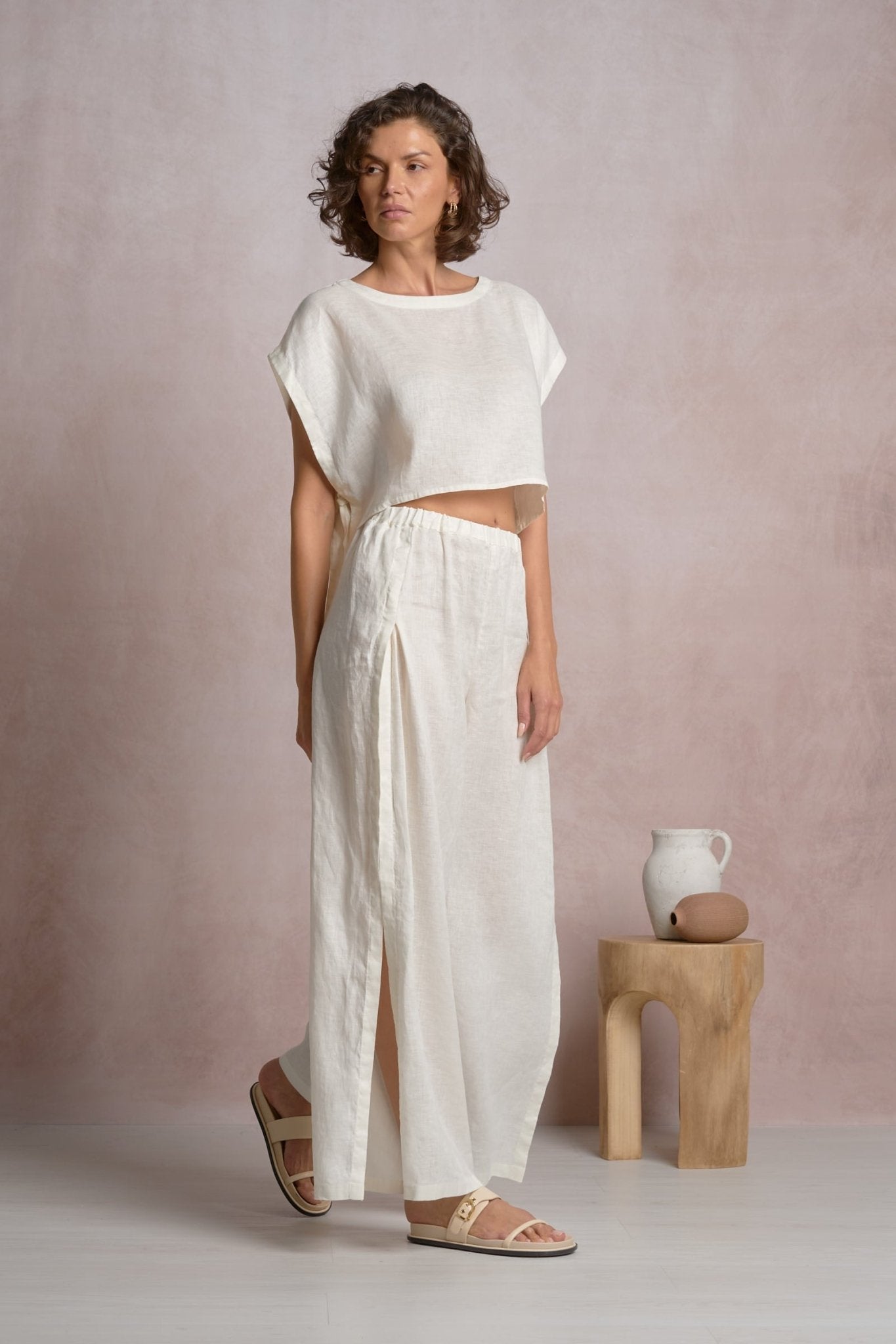 Lilian Top White by Shop Elan at Shirley Shoppe