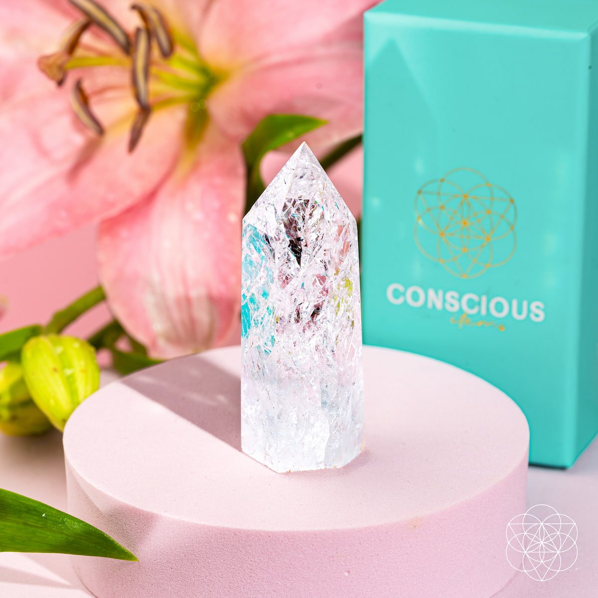 Limitless Manifestation - Ice Quartz Point by Conscious Items at Shirley Shoppe