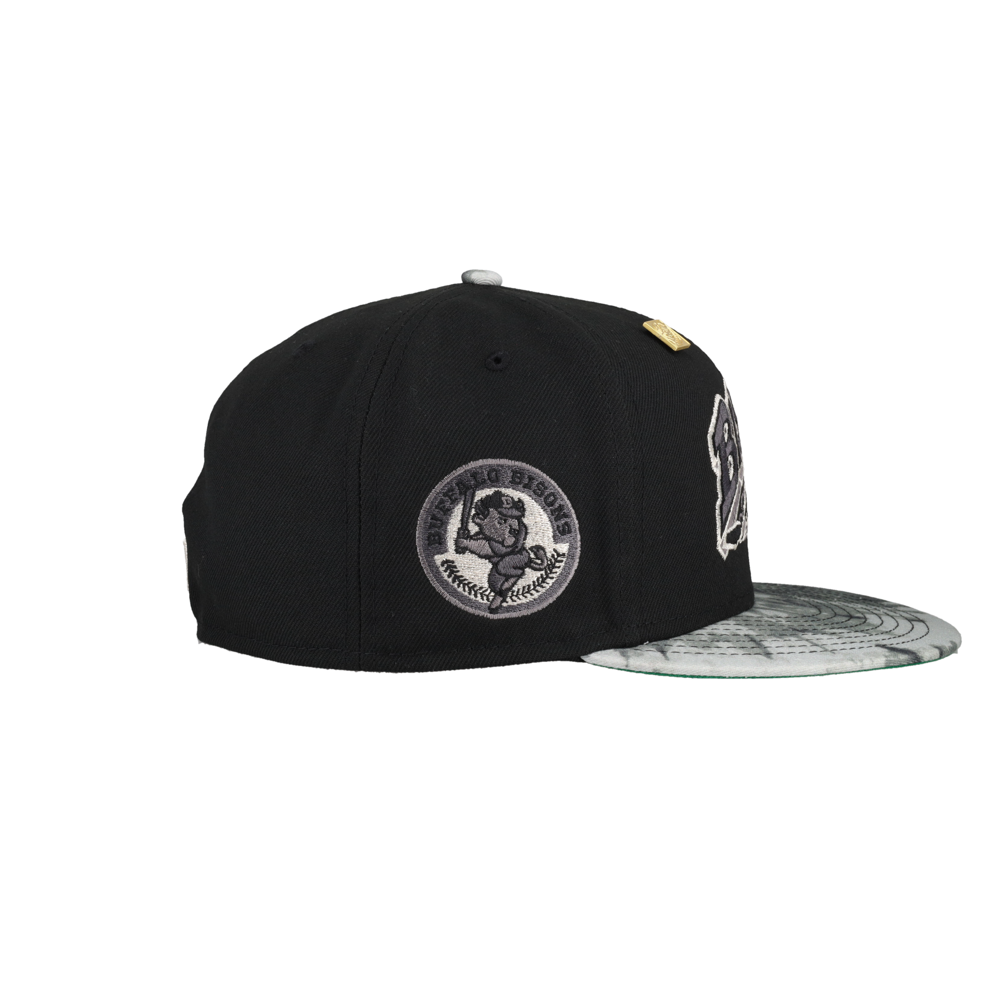 Buffalo Bisons Liquid Metal Swinging Bison Patch 59Fifty Fitted Hat
