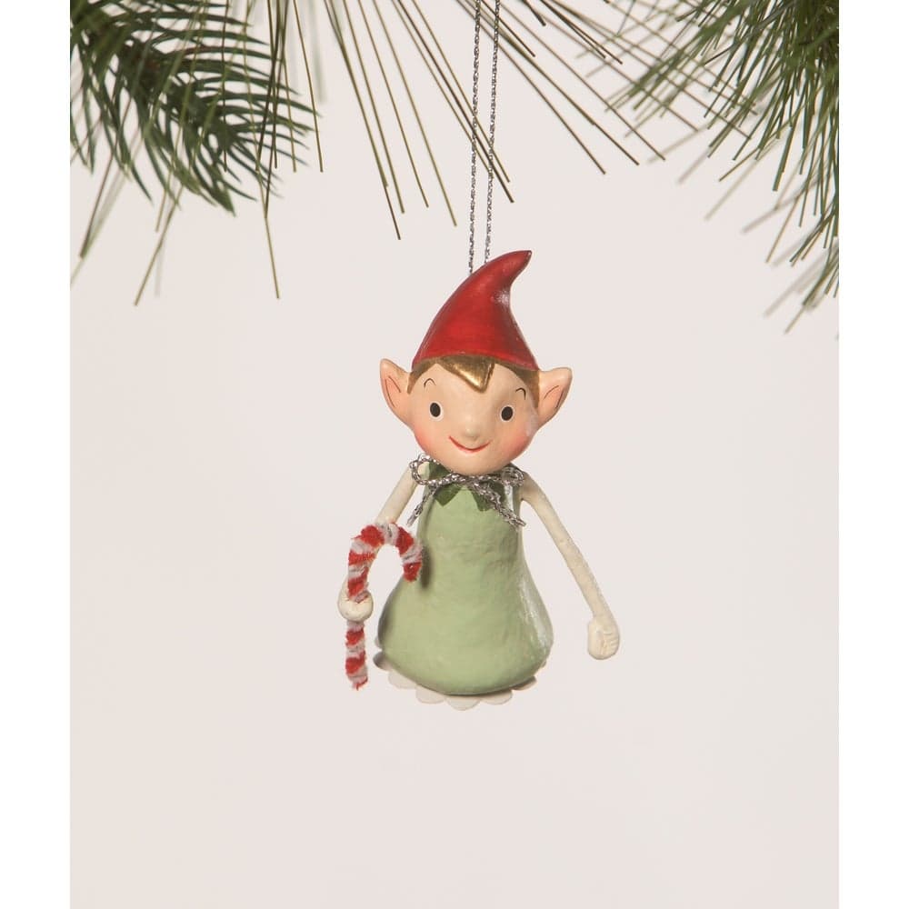 Little Elf Ornament by Bethany Lowe Designs by Quirks! at Shirley Shoppe