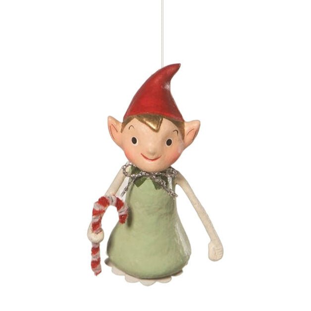 Little Elf Ornament by Bethany Lowe Designs by Quirks! at Shirley Shoppe