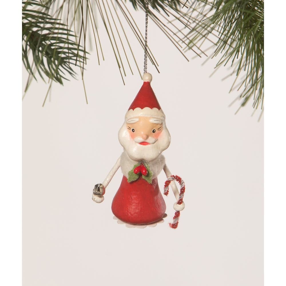 Little Santa Ornament by Bethany Lowe Designs by Quirks! at Shirley Shoppe