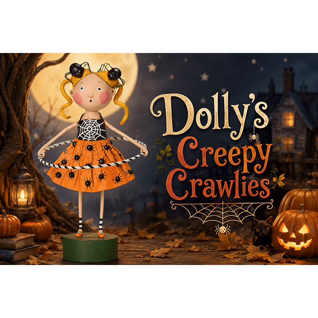 Dolly's Creepy Crawlies Halloween Figurine by Lori Mitchell