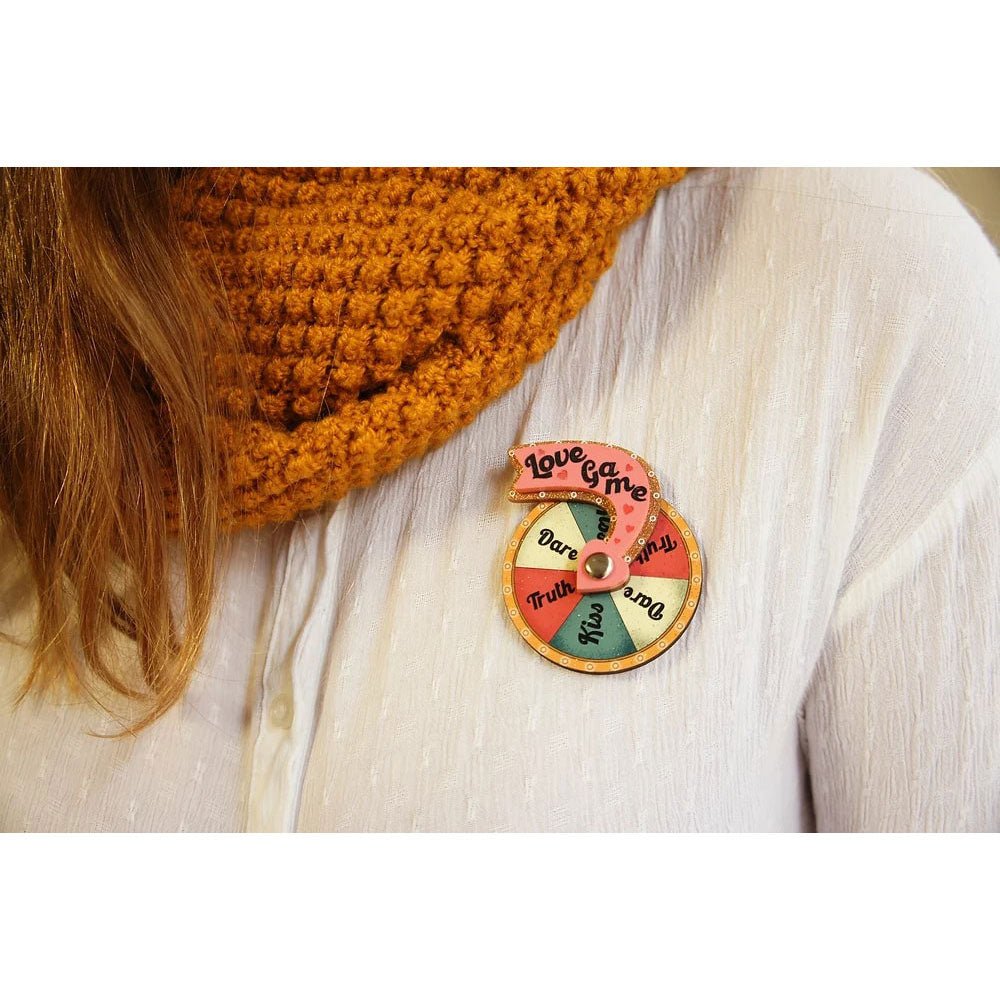 Love Game Brooch by Laliblue by Quirks! at Shirley Shoppe