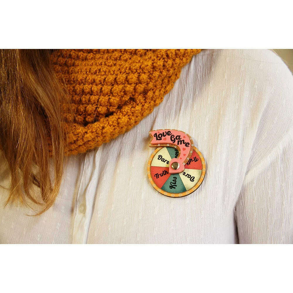 Love Game Brooch by Laliblue