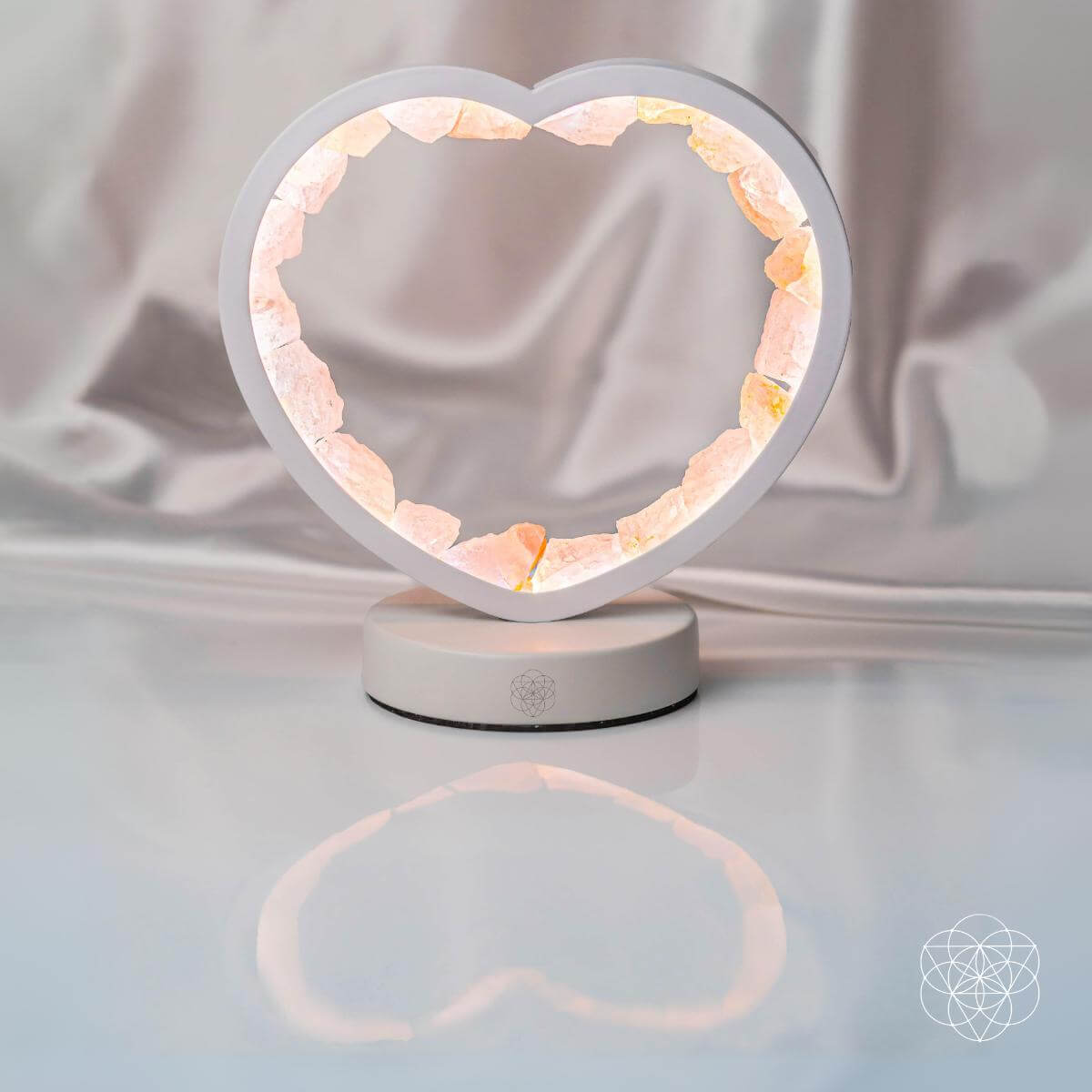 Love Magnet - Rose Quartz Heart Lamp by Conscious Items at Shirley Shoppe