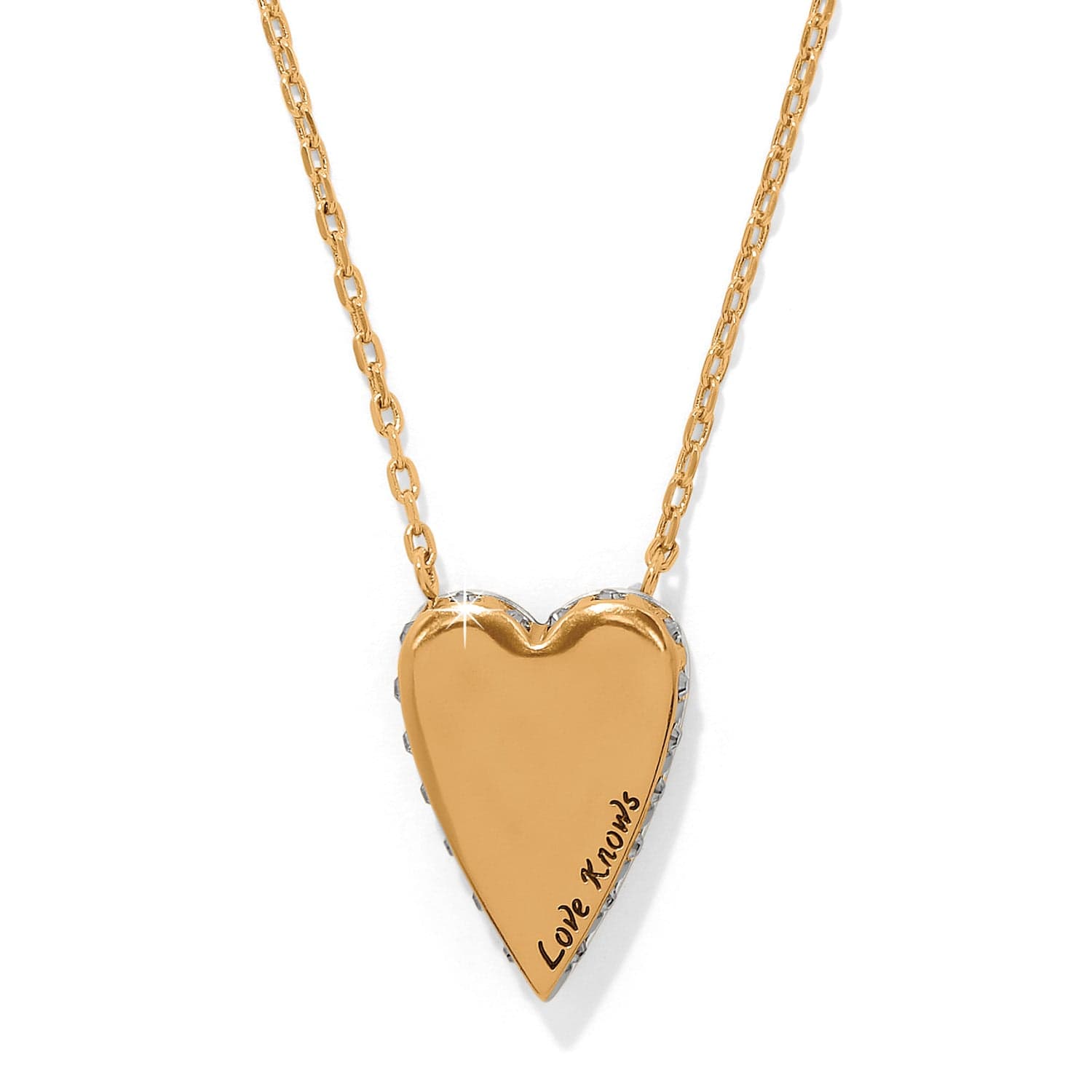 Love Messages Love Knows Reversible Necklace