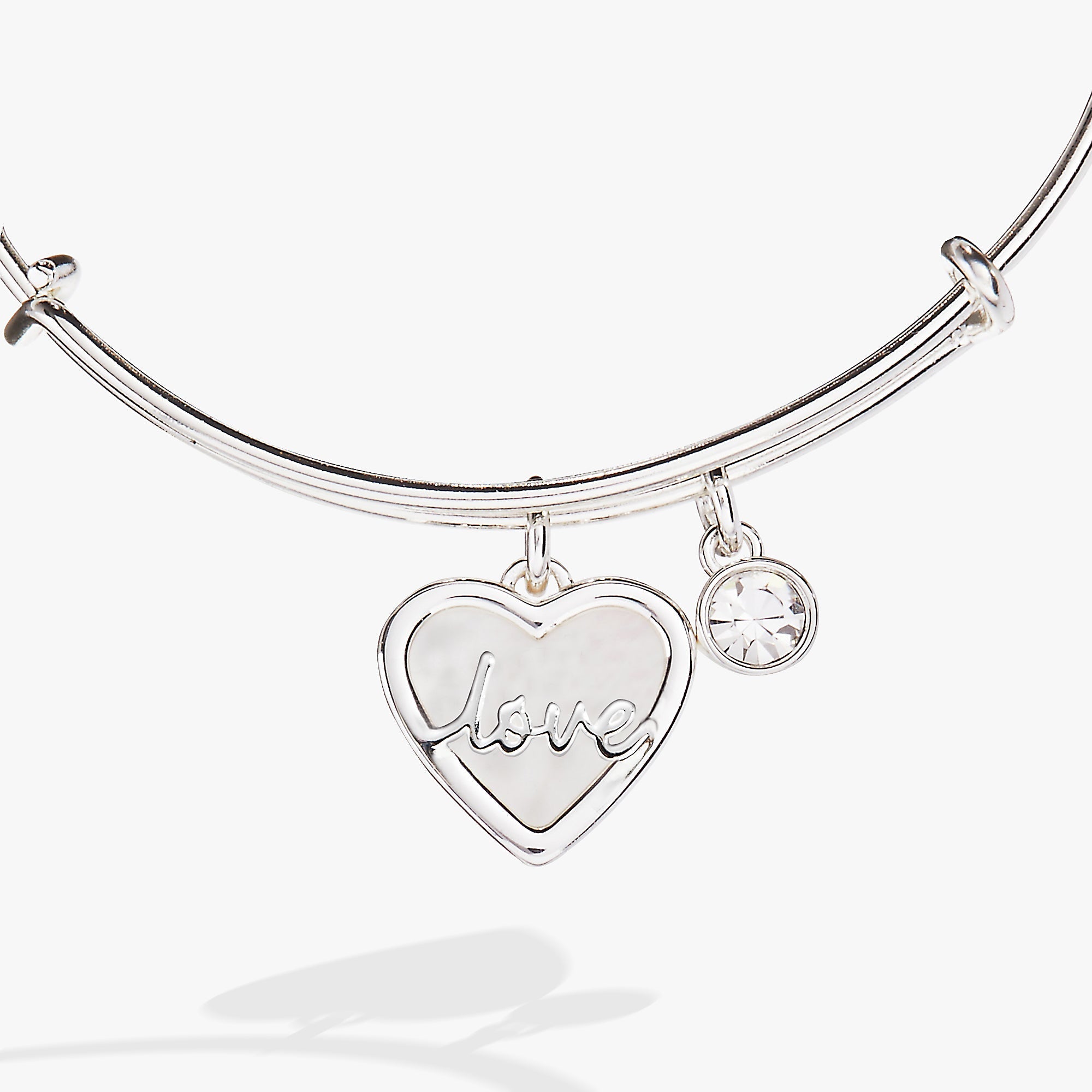 Love Mother of Pearl Bangle by ALEX AND ANI at Shirley Shoppe
