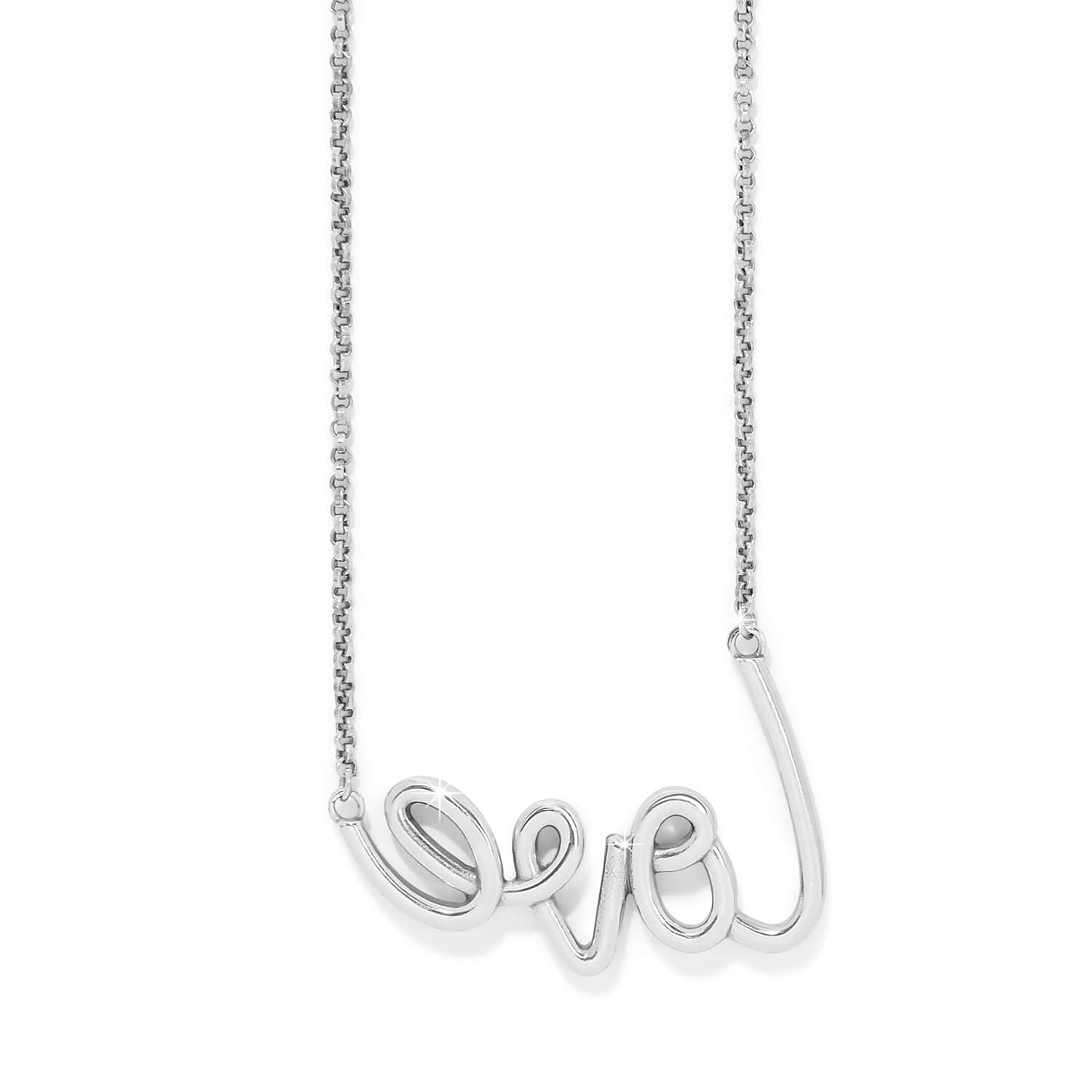 Love Script Sparkle Necklace
