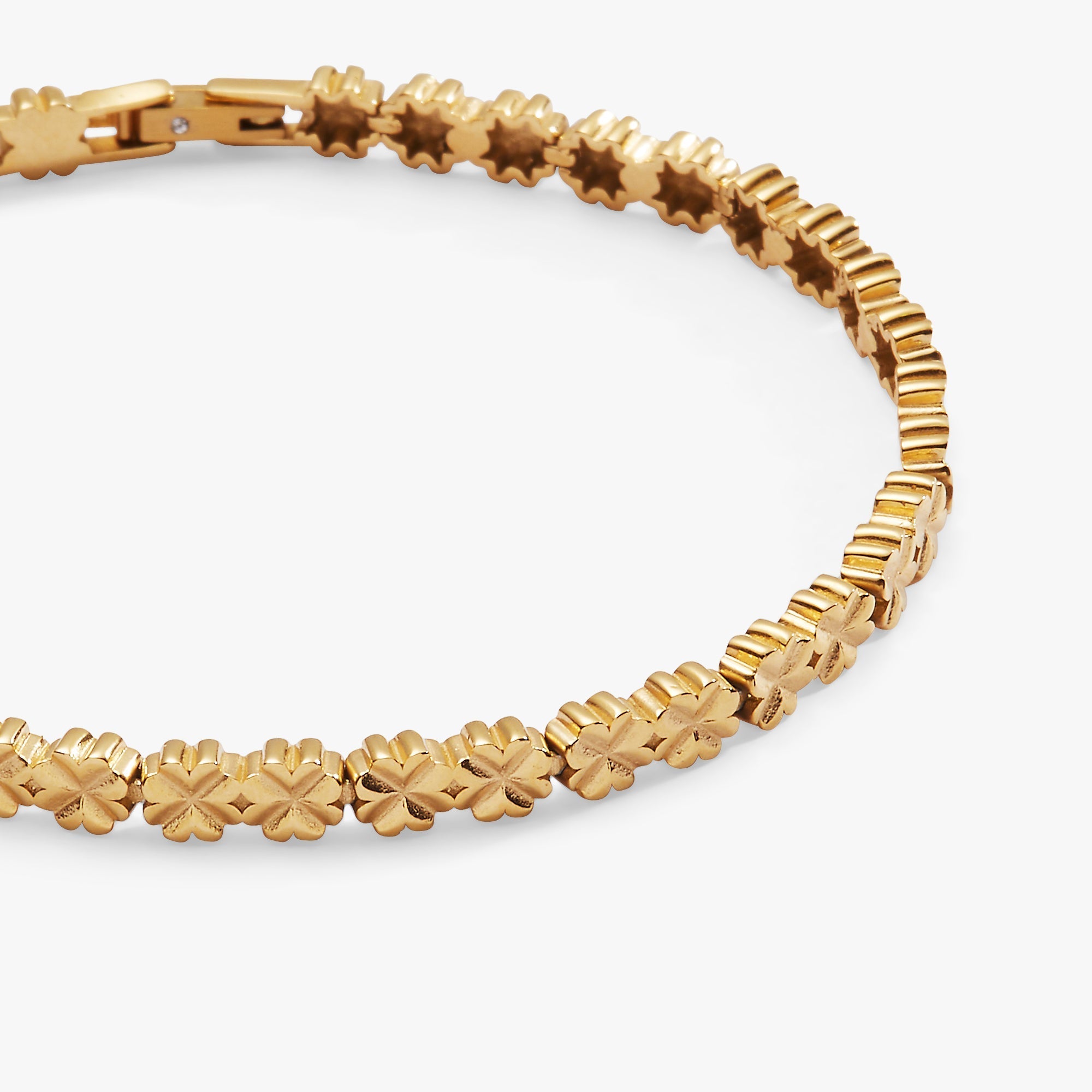 Lucky Clover Charm Tennis Bracelet by ALEX AND ANI at Shirley Shoppe