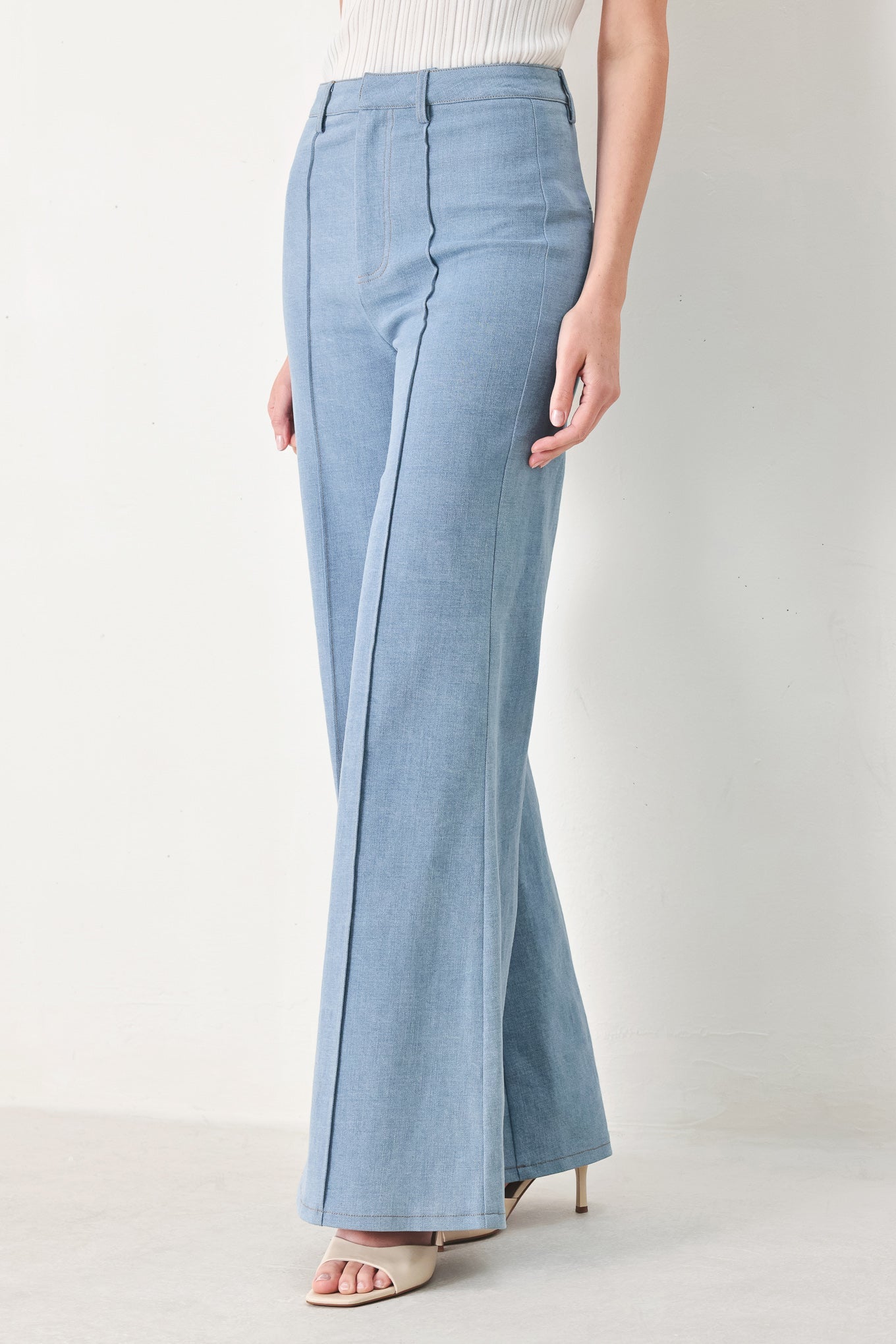 LUNA FLARE WOVEN PANTS by Flying Tomato at Shirley Shoppe