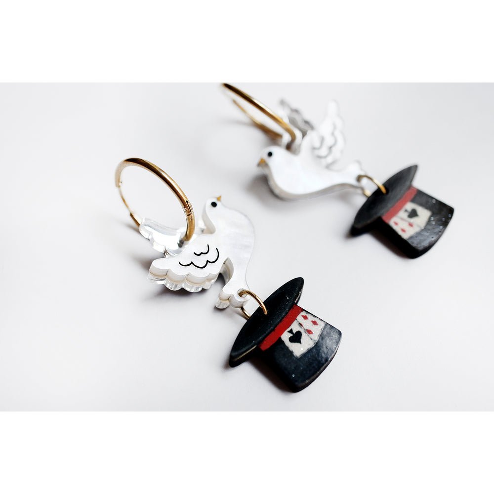 Magic Trick Earrings by Laliblue by Quirks! at Shirley Shoppe