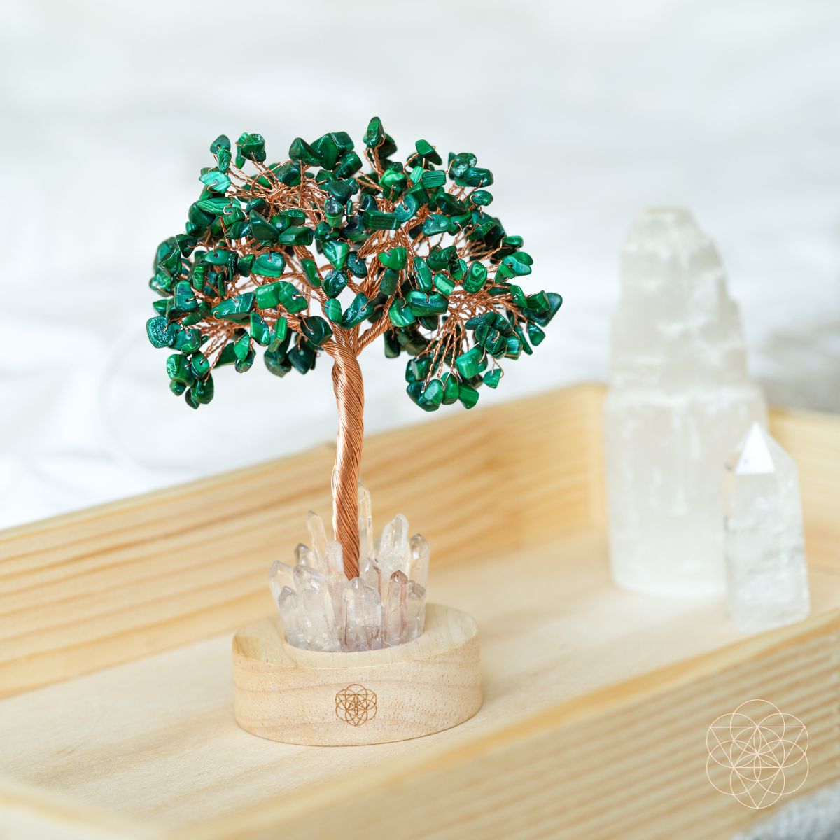 Unwind - Malachite Tree Lamp