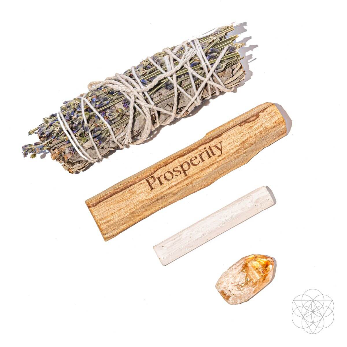 Manifest Miracles - Prosperity Smudging Kit (5 Pieces) by Conscious Items at Shirley Shoppe