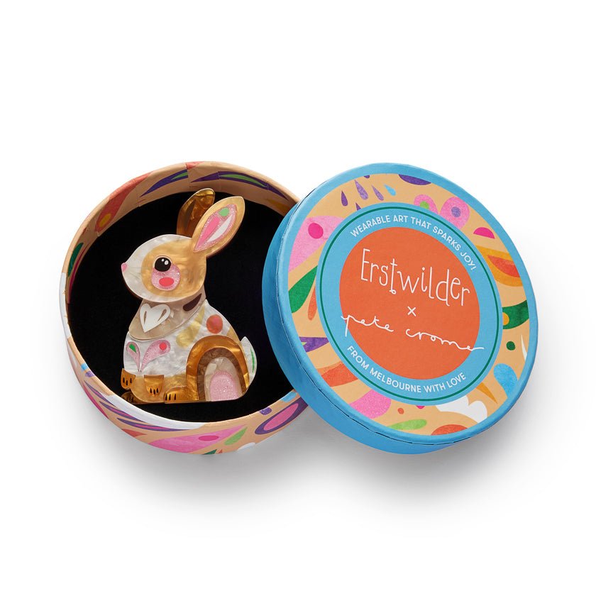 Maple the Bunny Brooch by Erstwilder x Pete Cromer by Quirks! at Shirley Shoppe